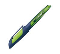 STABILO Stylo plume EASYbuddy L pour gaucher, bleu acier/lime