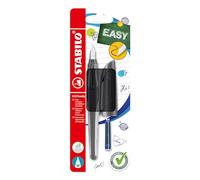 STABILO - EASYbuddy Twilight Sky, Stylo Plume Ergonnomique, Plume M pour Tous, Noir