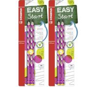 STABILO Easygraph Crayon pour gaucher 2 pièces rose (Lot de 2)