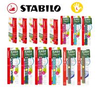 STABILO Crayon graphite gaucher EASYgraph S - Lot de 6 ergonomiques fins HB bleu ardoise