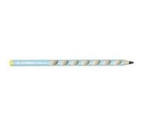 Crayon graphite ergonomique - STABILO EASYgraph - Lot de 6 crayons graphites HB (bleu clair) - Gaucher