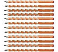 Stabilo Easygraph - Lot De 12 Crayons Graphite Ergonomiques Hb (Orange) - Droitier - 322/03-Hb