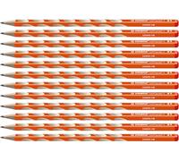 STABILO EASYgraph S Boîte de 12 crayons d'écriture pour droitier Orange HB