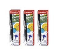 STABILO EASYoriginal Lot de 3 paquets de 3 cartouches d'encre fines à recharger Bleu (effaçable)