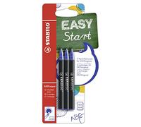STABILO EASYoriginal - Recharges pour stylo roller ergonomique - Blister x 3 recharges - Encre bleue effaçable - pointe 0,5 mm