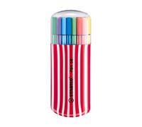 STABILO Étui de marqueurs Zebrui Pointe moyenne 1 mm - Cerise 6820-02-1-5 Pack de 20