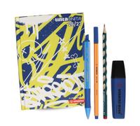 Stabilo F.to Agenda scolaire uni 18 x 14 cm 2026/2027 édition spéciale Urban Energy Graffiti - 12 mois avec 2 stylos, surligneur, stylo, porte-clés sifflet et stylo de couleur