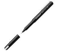 Stylo feutre Stabilo Driver F à capuchon pointe 0,4 mm - écriture fine - Bleu