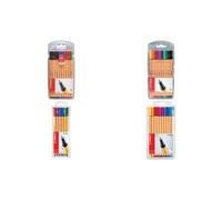 STABILO Feutres Point 88 - Pointe fine 0,4 mm - Étui plastique de 25 coloris assortis
