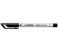 Marqueur permanent Stabilo OHPen pointe 1 mm noir