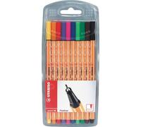 Stabilo - Fineliner Punkt 88/10 F Ass 10st | Enui a 10 pieces | 10 pieces