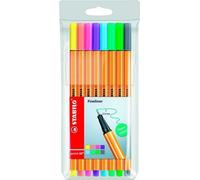 Stabilo - Fineliner Punkt 88/8 F Pastell Ass 8st | Enui un 8 pièces | 10 pièces