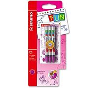 Stabilo FUN Lot de 3 Recharges pour Stylo roller Rose