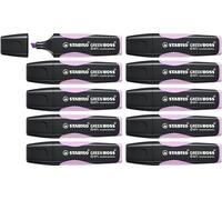 STABILO GREEN BOSS Pastel - Surligneur - Lot x 10 surligneurs eco responsables - Brume de lilas