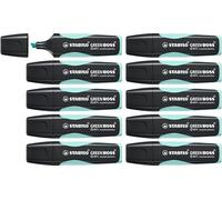 STABILO GREEN BOSS Pastel - Surligneur - Lot x 10 surligneurs eco responsables - Touche de turquoise