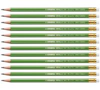 STABILO Crayons graphite Greengraph écologiques avec gomme HB Lot de 12