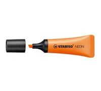 Surligneur Stabilo Néon couleur - pointe biseautée orange