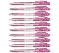 STABILO Liner 308 Lot de 10 stylos à bille rétractables à pointe fine de 0,7 mm Rose