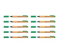 STABILO Lot de 10 Stylos Feutre GREENpoint Pointe large 0,8 mm Vert