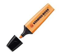 STABILO LOT de 10 Surligneurs pointe biseautée orange BOSS