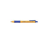 STABILO Lot de 3 Blisters de 1 Stylo Bille Rétractable POINTBALL Tracé 0,5 mm bleu