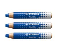 STABILO Crayon marqueur effaçable à sec MarkDry PEFC - Bleu