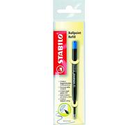 STABILO Lot de 3 Ecopacks de 1 recharge bille encre bleue
