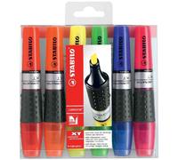 STABILO Lot de 3 Etuis de 6 Surligneurs LUMINATOR Pte Biseautée 2-5 mm Assortis