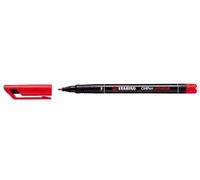 STABILO Feutre OHPen universal – permanent pointe moyenne 1 mm encre indélébile rouge