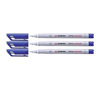 STABILO Marqueur effaçable OHPen 1 marqueur pointe moyenne 0,7 mm Bleu