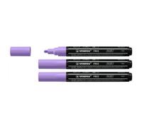 Stabilo Lot De 3 Marqueurs Pointe Moyenne Free Acrylic T300 Lilas Clair