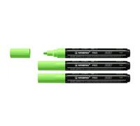 Stabilo Lot De 3 Marqueurs Pointe Moyenne Free Acrylic T300 Vert Clair