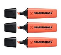 Surligneur stabilo boss original pastel encre base eau pointe biseautee largeur trace 2/5mm coloris douceur