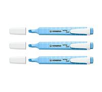 Surligneur - STABILO - Swing cool - Mine biseautée 1-4 mm - Bleu ciel pastel - Encre fluorescente longue tenue