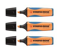 Stabilo Lot De 5 Surligneurs Boss Splash Pointe 2 Et 5 Mm Orange
