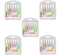 Stabilo Lot De 5 Surligneurs Swing Cool Pastel ? Bleu Nuageux, Touche De Turquoise, Touche De Menthe, Rose Poudré, Pointe De Citron