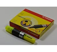 STABILO Surligneur Luminator - pointe biseautée 2 et 5 mm - encre liquide - Jaune