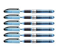 STABILO Lot de 6 Surligneurs NAVIGATOR de poche Pte Biseautée bleu