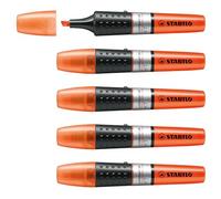 STABILO LUMINATOR - Surligneur - Lot x 5 surligneurs fluo - Orange