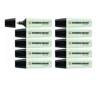 STABILO BOSS ORIGINAL Pastel - Surligneur - Lot x 10 surligneurs - Menthe à l'eau