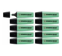 Stabilo Marqueur fluorescent - Turquoise - 10 Unités
