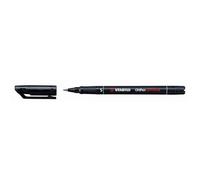STABILO OHPen - Marqueur permanent - Lot x 10 marqueurs - Bleu (encre permanente/pointe superfine 0,4mm)