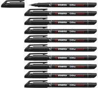 STABILO OHPen – Marqueur permanent Noir – Pointe superfine 0,4 mm – Lot de 10