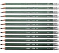 Stabilo Othello Crayon de papier B avec gomme Lot de 12