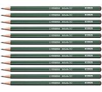 STABILO Crayon graphite Othello 2B – tête trempée – Lot de 12