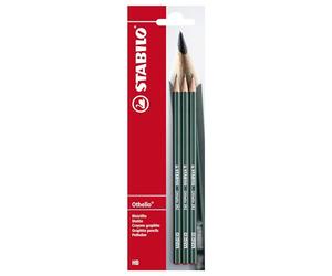 Stabilo Othello Pack de 3 Crayons graphites HB