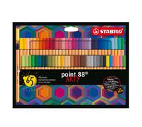 STABILO Feutres point 88 ARTY – Pointe fine – Étui carton 65 feutres