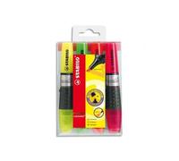 Stabilo Pochette De 4 Surligneurs Pointe Biseautée Encre Liquide Assortis Luminator