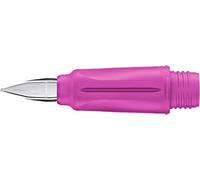 STABILO Poignée pour stylo d'école Easy Buddy Fresh Edition en rose/bleu clair avec plume pour gauchers L