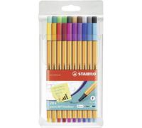 Stylos-feutres - STABILO - Point 88 - Pochette de 20 - Pointe fine 0,4mm - Mixte
